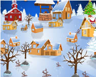 Snowy village decor online jtk